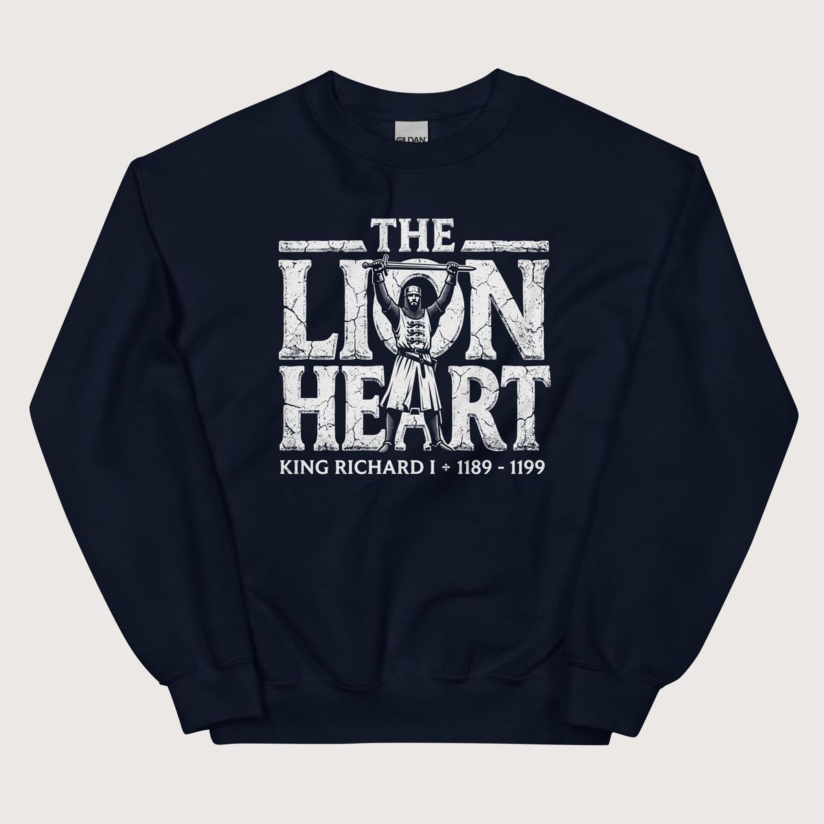 Navy Richard the Lionheart Sweatshirt - history buff gift by HistoHead
