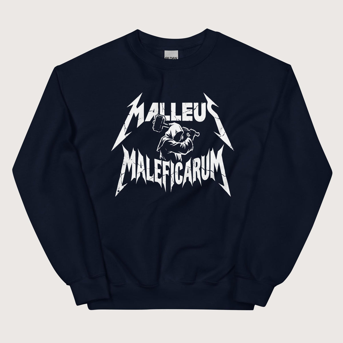 Navy Malleus Maleficarum Sweatshirt - history buff gift by HistoHead