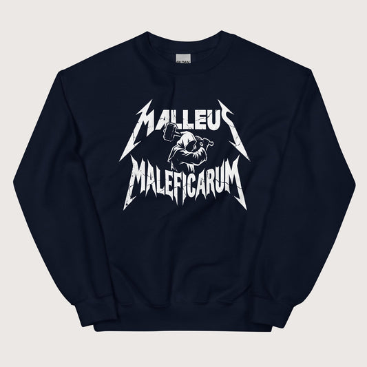 Navy Malleus Maleficarum Sweatshirt - history buff gift by HistoHead