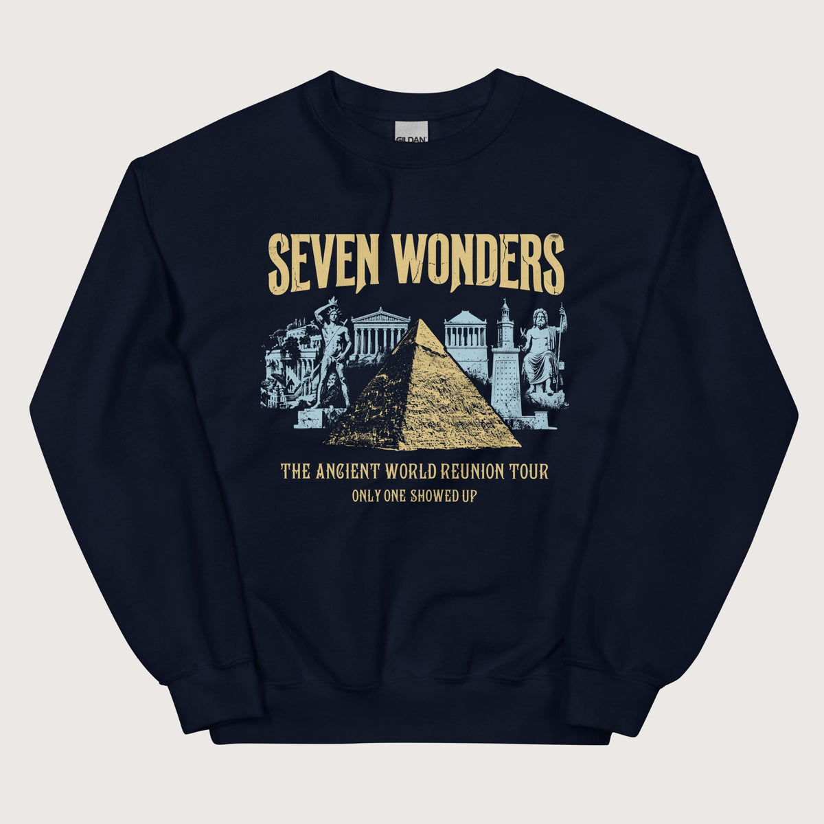 Navy Seven Wonders Reunion Tour Sweatshirt - history buff gift by HistoHead