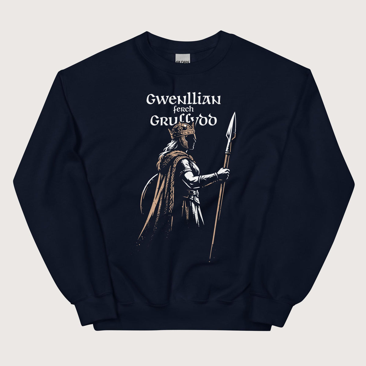 Navy Gwenllian ferch Gruffydd Sweatshirt - history buff gift by HistoHead
