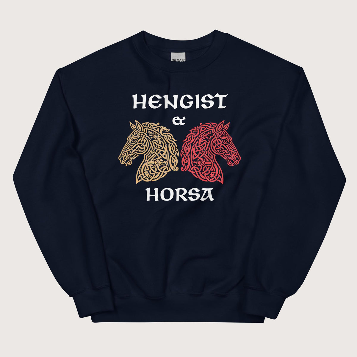 Navy Hengist and Horsa Sweatshirt - history buff gift by HistoHead