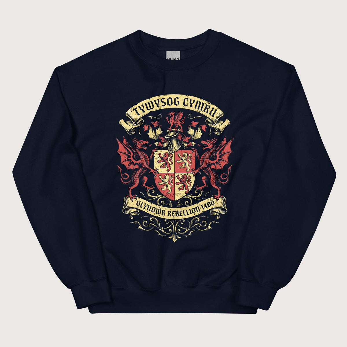 Navy Glyndwr Rebellion 1400 Sweatshirt - history buff gift by HistoHead