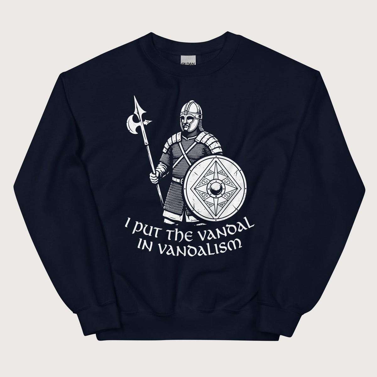 Navy Vandal in Vandalism Sweatshirt - history buff gift by HistoHead