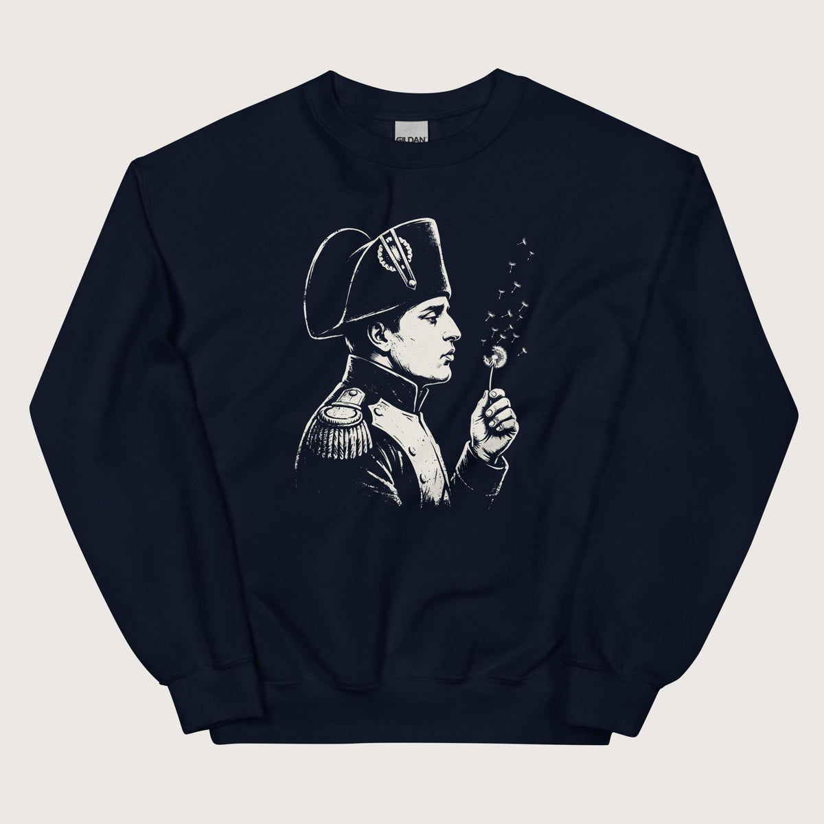Navy Napoleon Bonaparte Blowing Wishes Sweatshirt - history buff gift by HistoHead