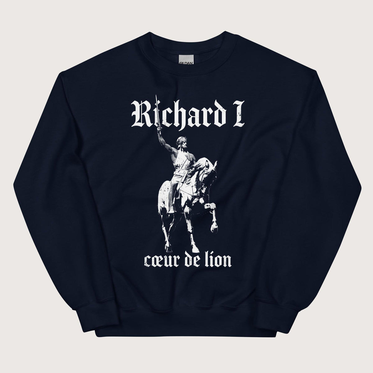 Navy Richard I Coeur de Lion Sweatshirt - history buff gift by HistoHead