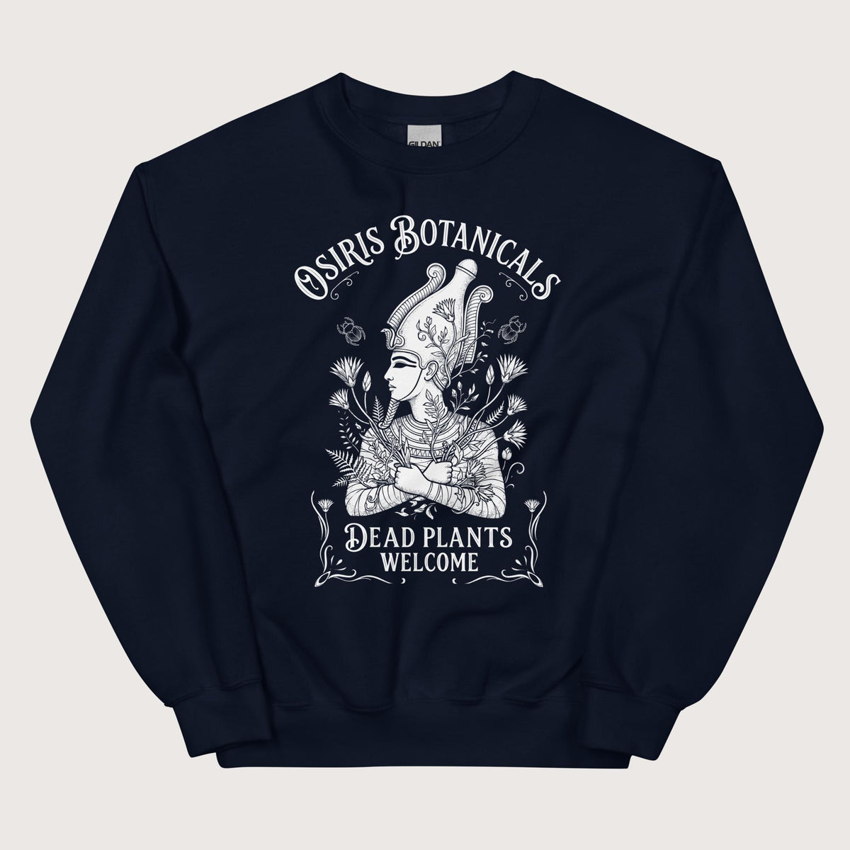 Navy Osiris Botanicals Sweatshirt - history buff gift by HistoHead