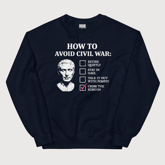 Navy Caesar's Peace Plan Sweatshirt - history buff gift by HistoHead