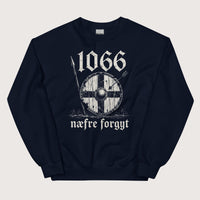 Navy 1066 Never Forget in Old English Sweatshirt - history buff gift by HistoHead