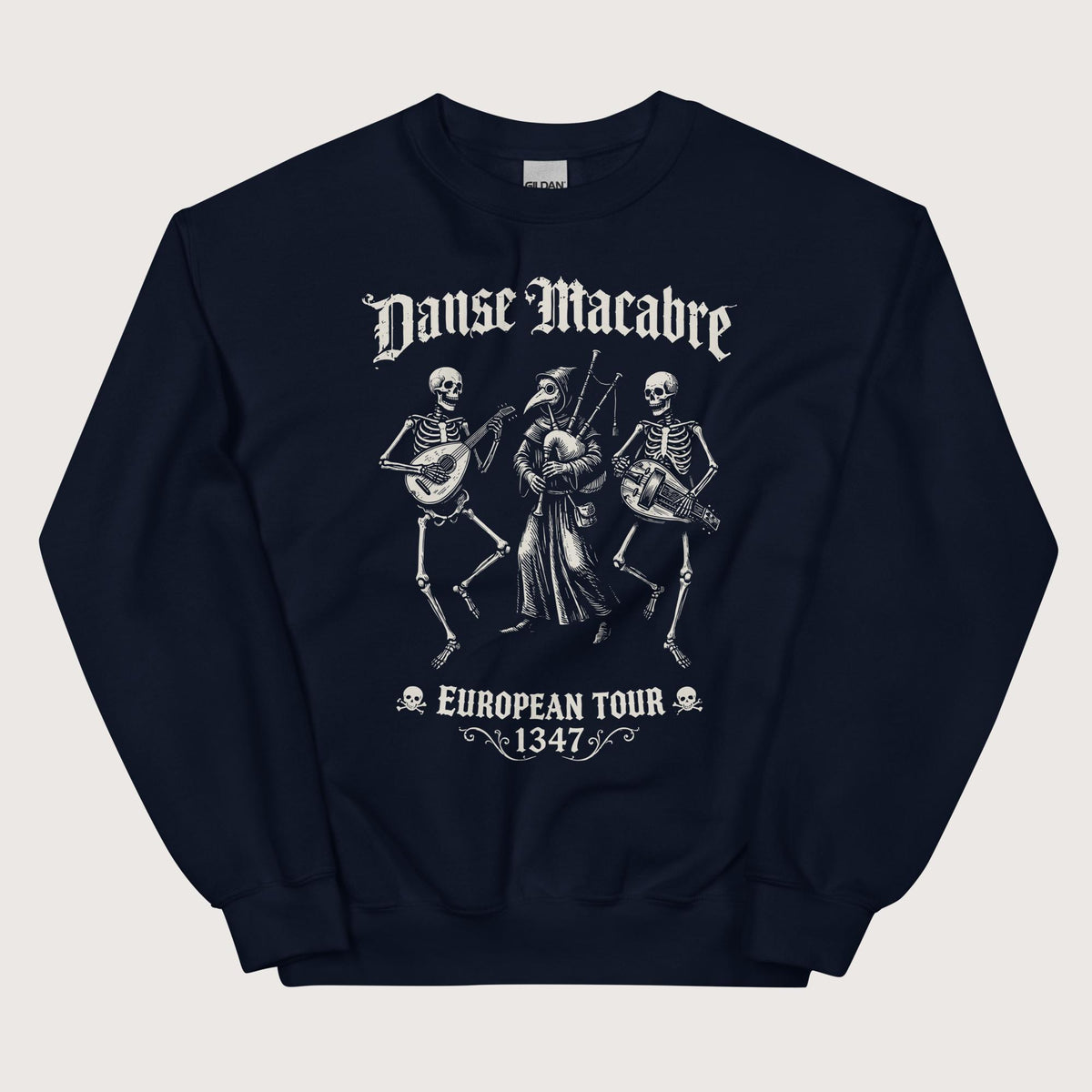 Navy Danse Macabre European Tour Sweatshirt - history buff gift by HistoHead