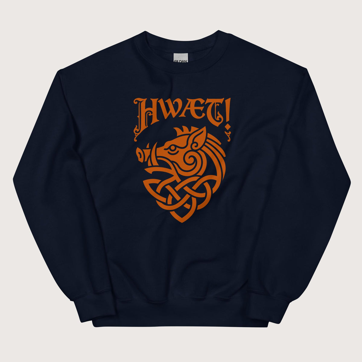Navy Hwaet Boar Sweatshirt - history buff gift by HistoHead
