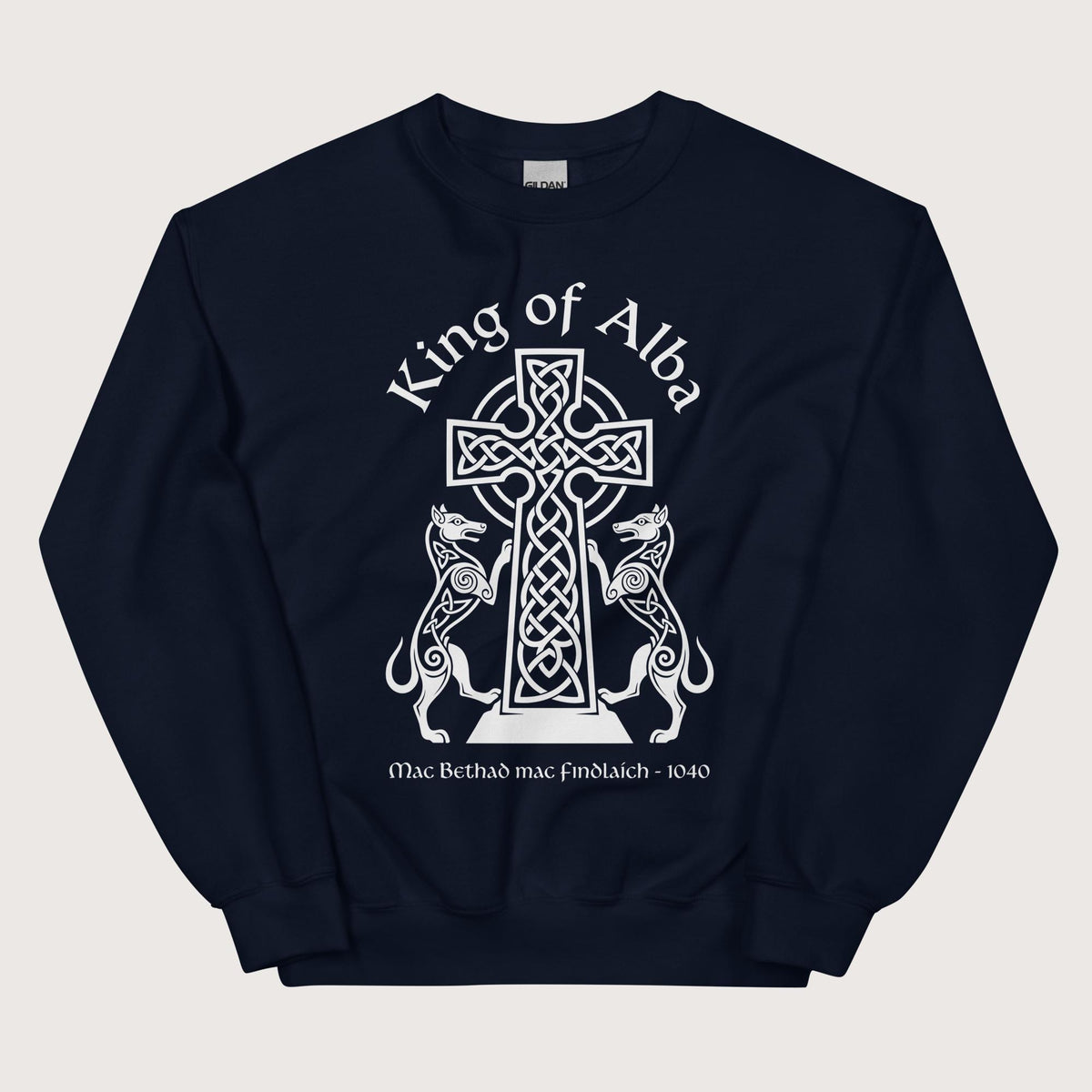 Navy King of Alba Sweatshirt - history buff gift by HistoHead