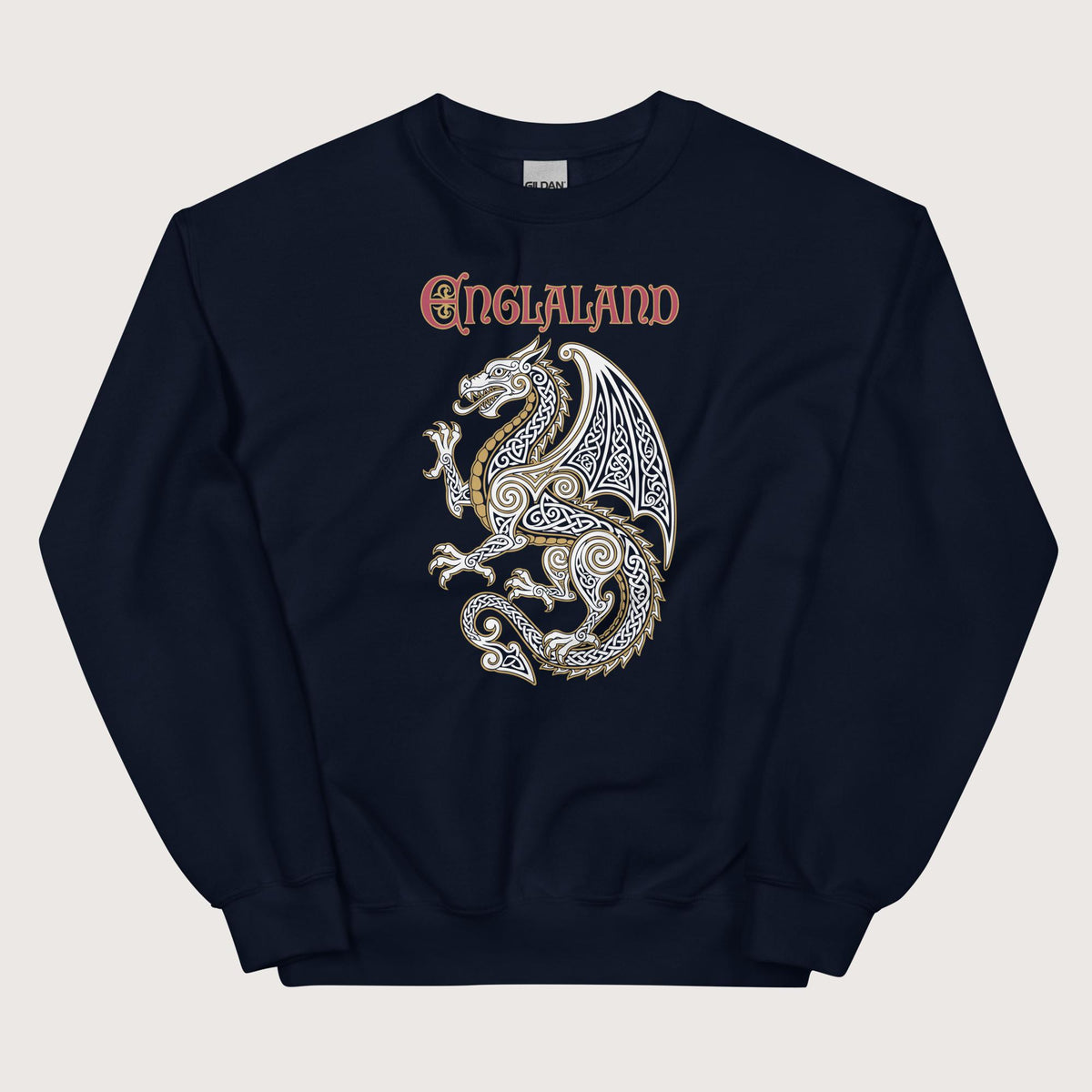 Navy Englaland Dragon Sweatshirt - history buff gift by HistoHead