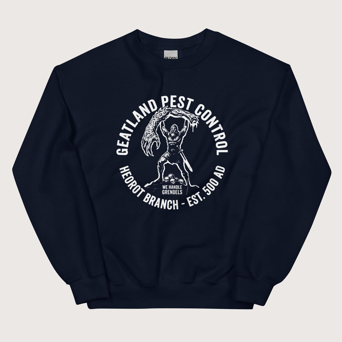 Navy Geatland Pest Control Sweatshirt - history buff gift by HistoHead