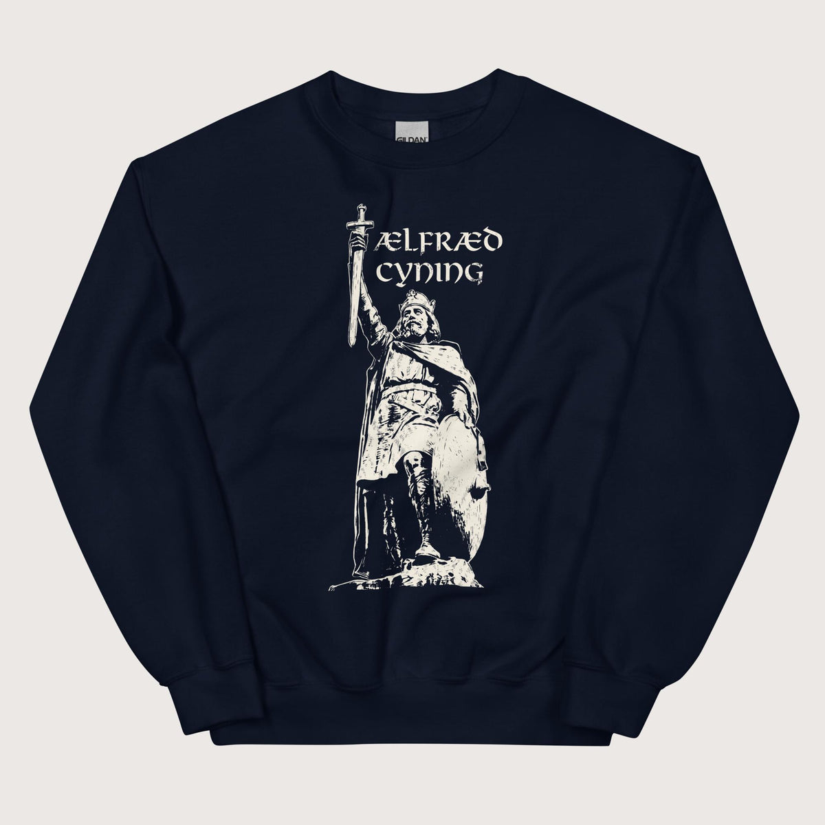 Navy Alfred the Great Sweatshirt - history buff gift by HistoHead