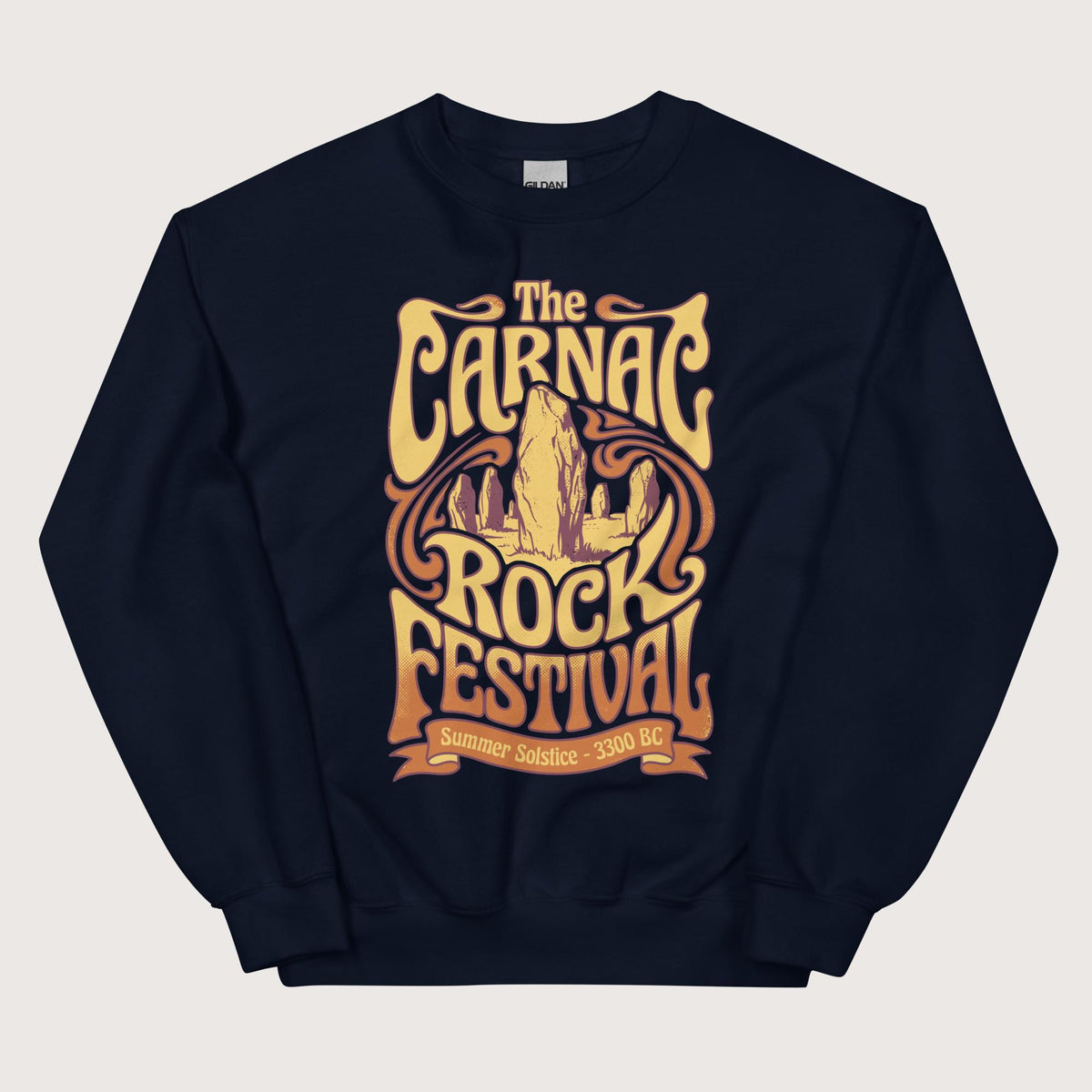 Navy Carnac Rock Festival Sweatshirt - history buff gift by HistoHead