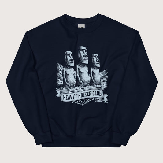 Navy Heavy Thinker Club Sweatshirt - history buff gift by HistoHead