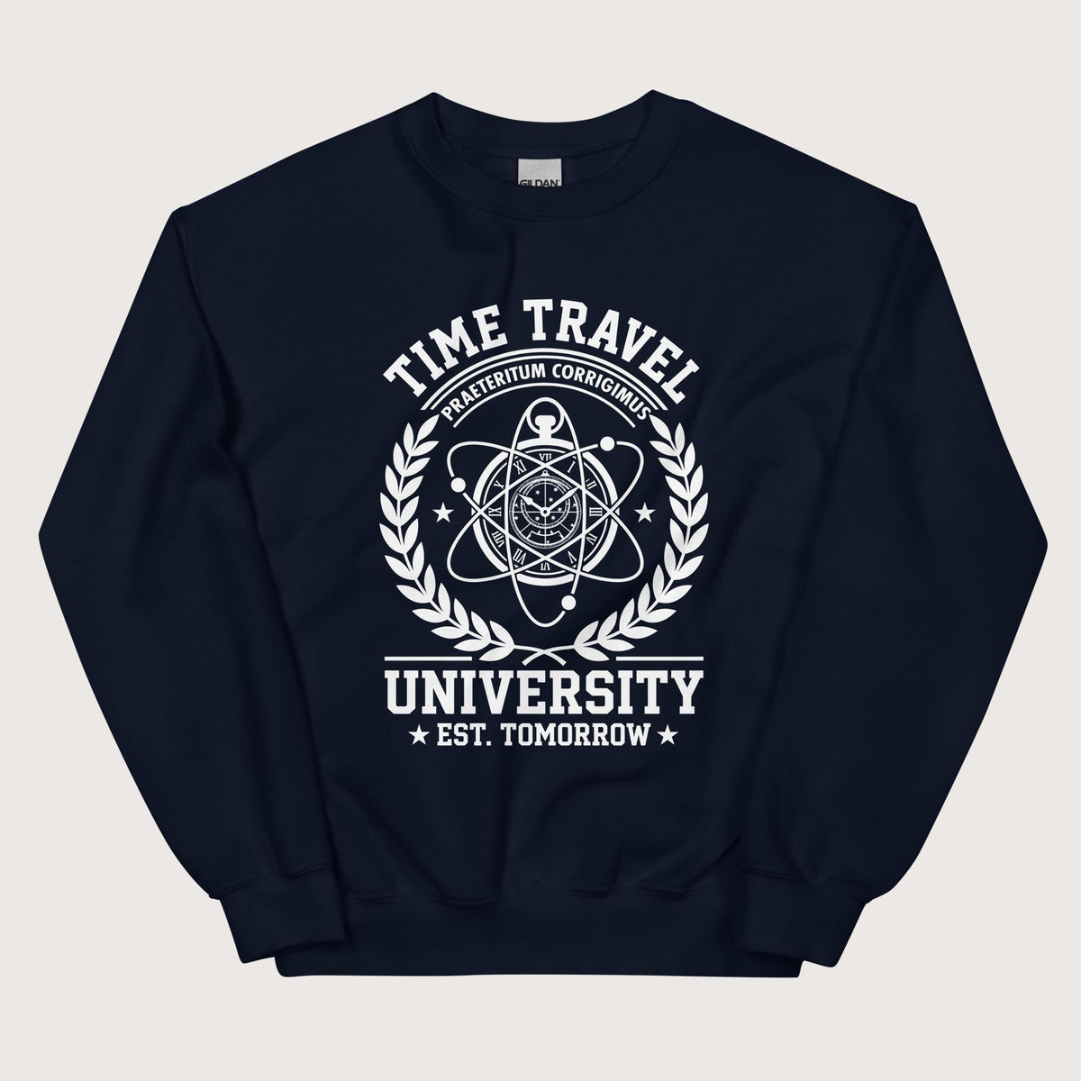 Navy Time Travel University Sweatshirt - history buff gift by HistoHead