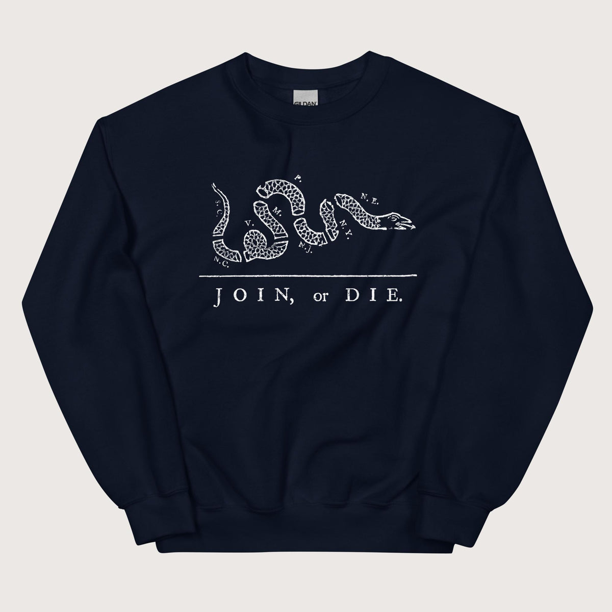 Navy Join Or Die Sweatshirt - history buff gift by HistoHead