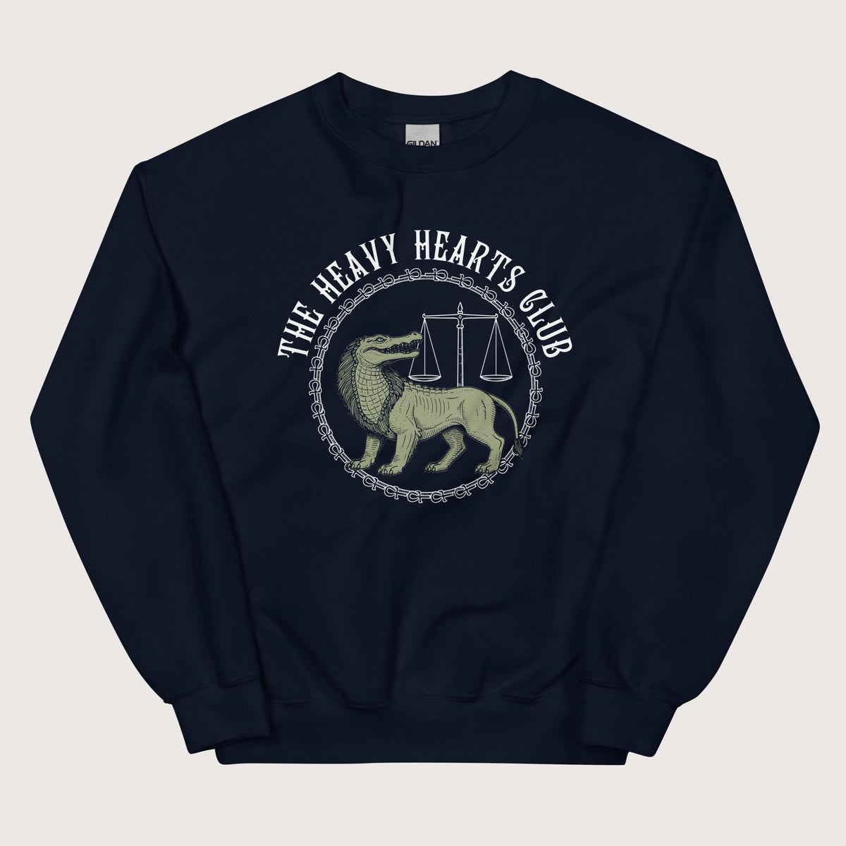 Navy The Heavy Hearts Club Sweatshirt - history buff gift by HistoHead
