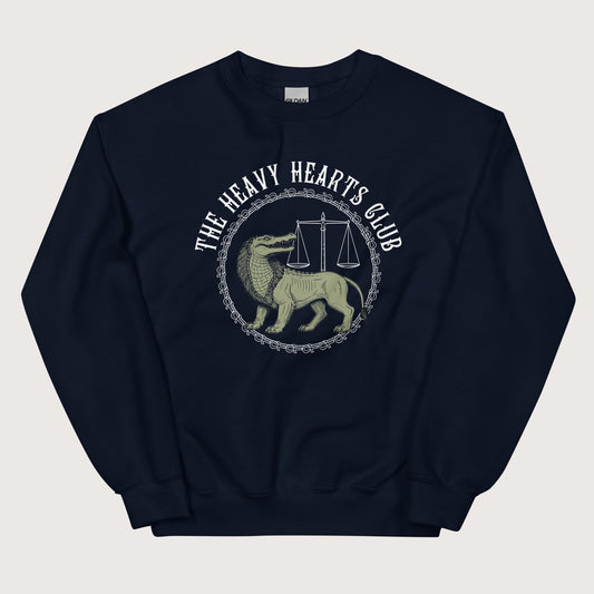 Navy The Heavy Hearts Club Sweatshirt - history buff gift by HistoHead