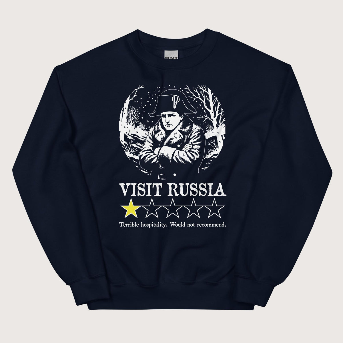 Navy Napoleon Visit Russia Review Sweatshirt - history buff gift by HistoHead