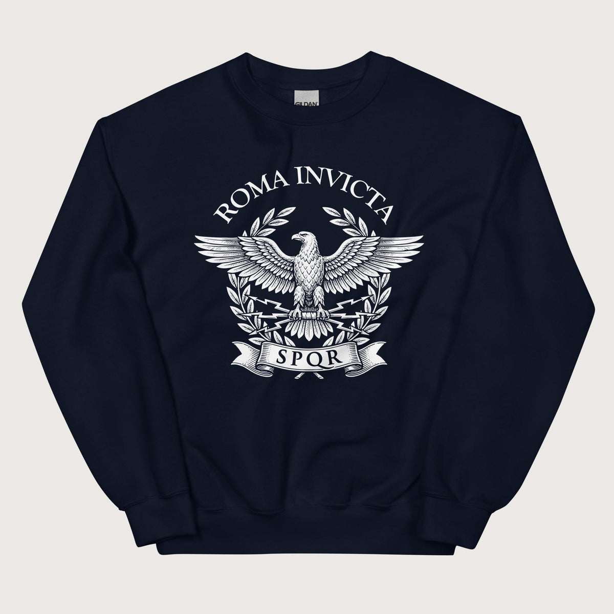 Navy Roma Invicta Sweatshirt - history buff gift by HistoHead