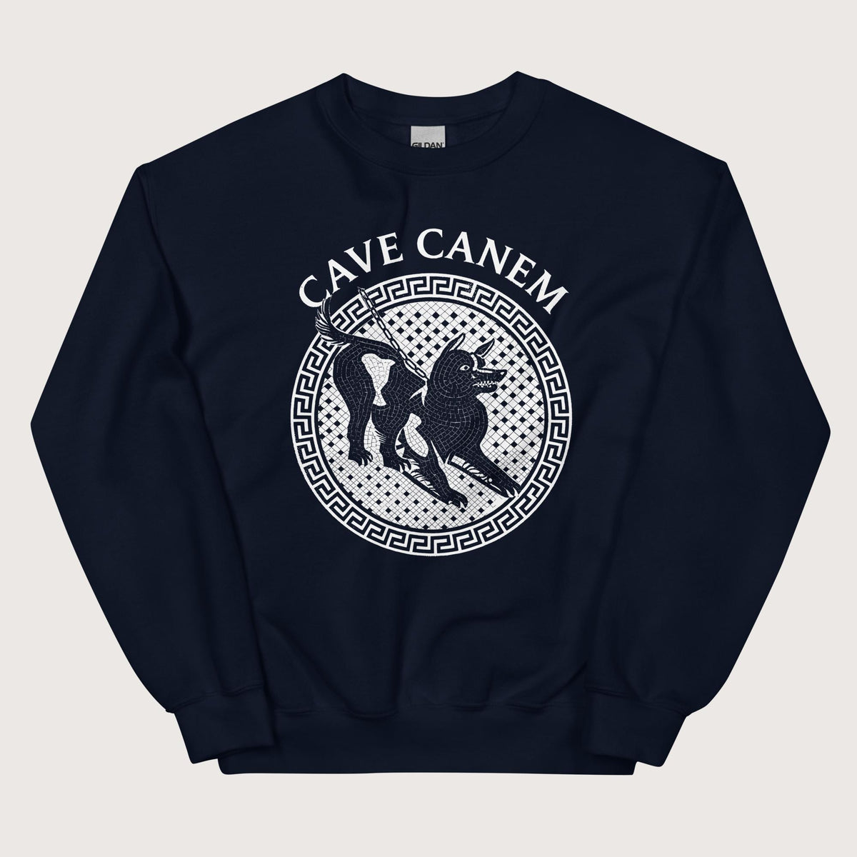 Navy Cave Canem Sweatshirt - history buff gift by HistoHead