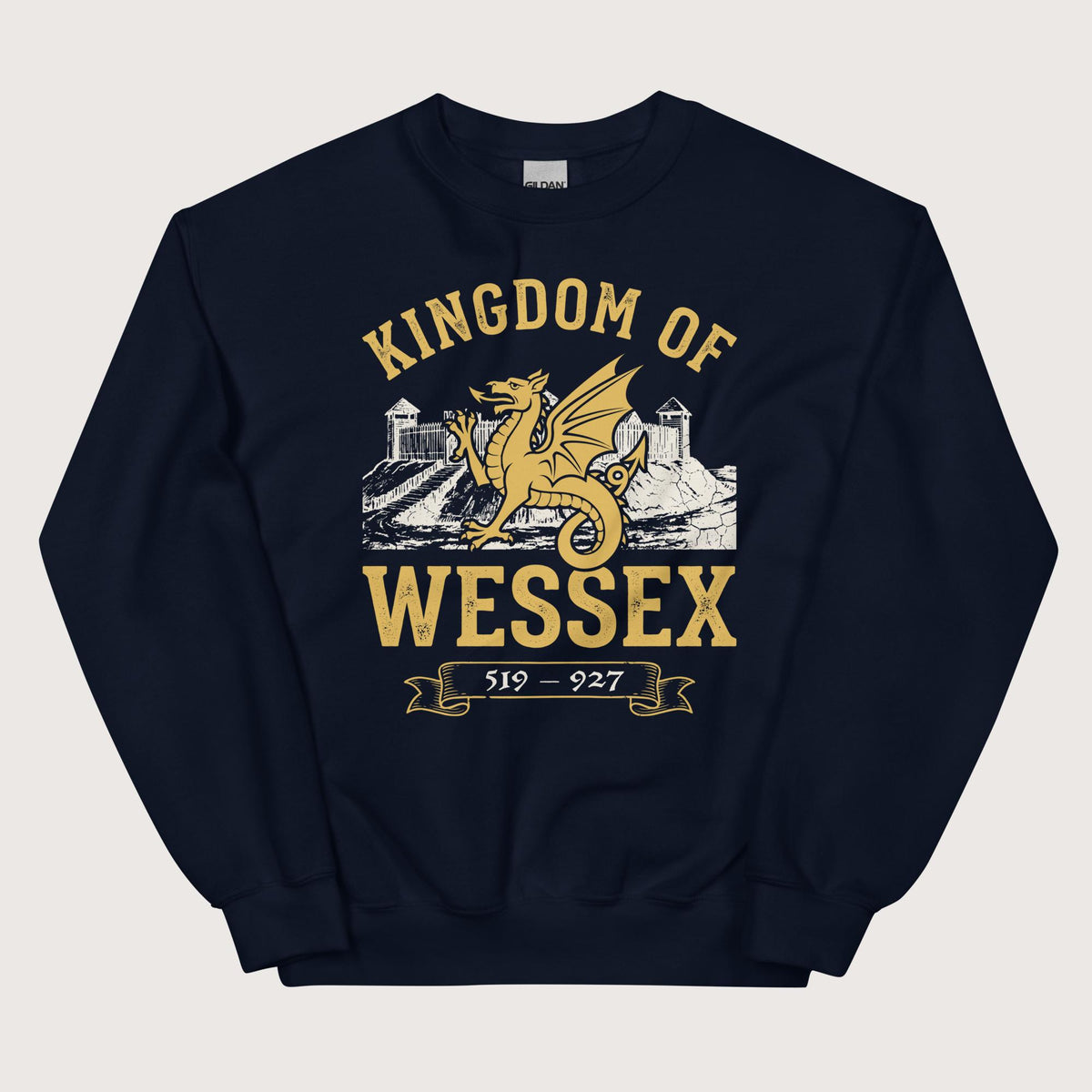 Navy Kingdom of Wessex Sweatshirt - history buff gift by HistoHead