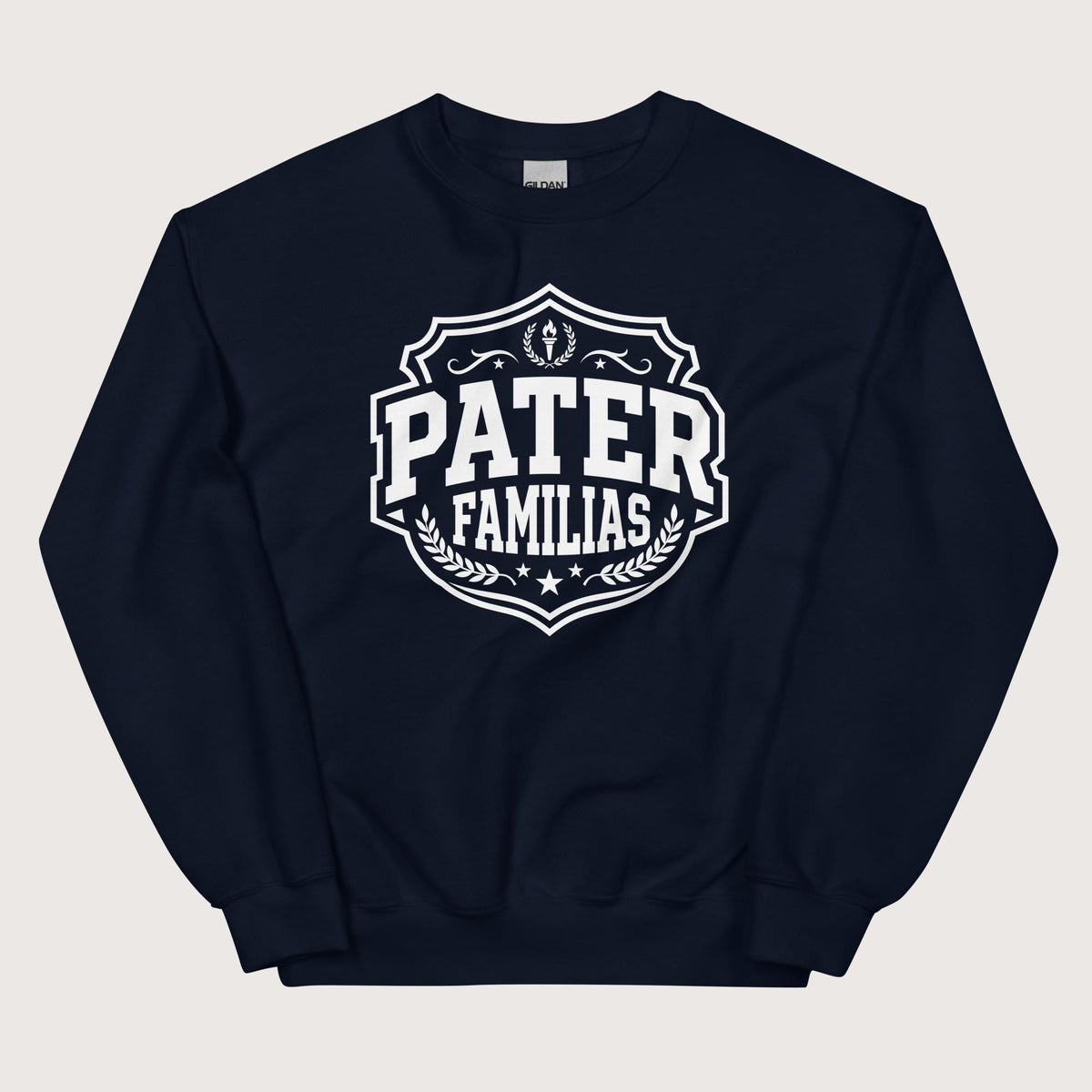 Navy Pater Familias Latin Sweatshirt - history buff gift by HistoHead