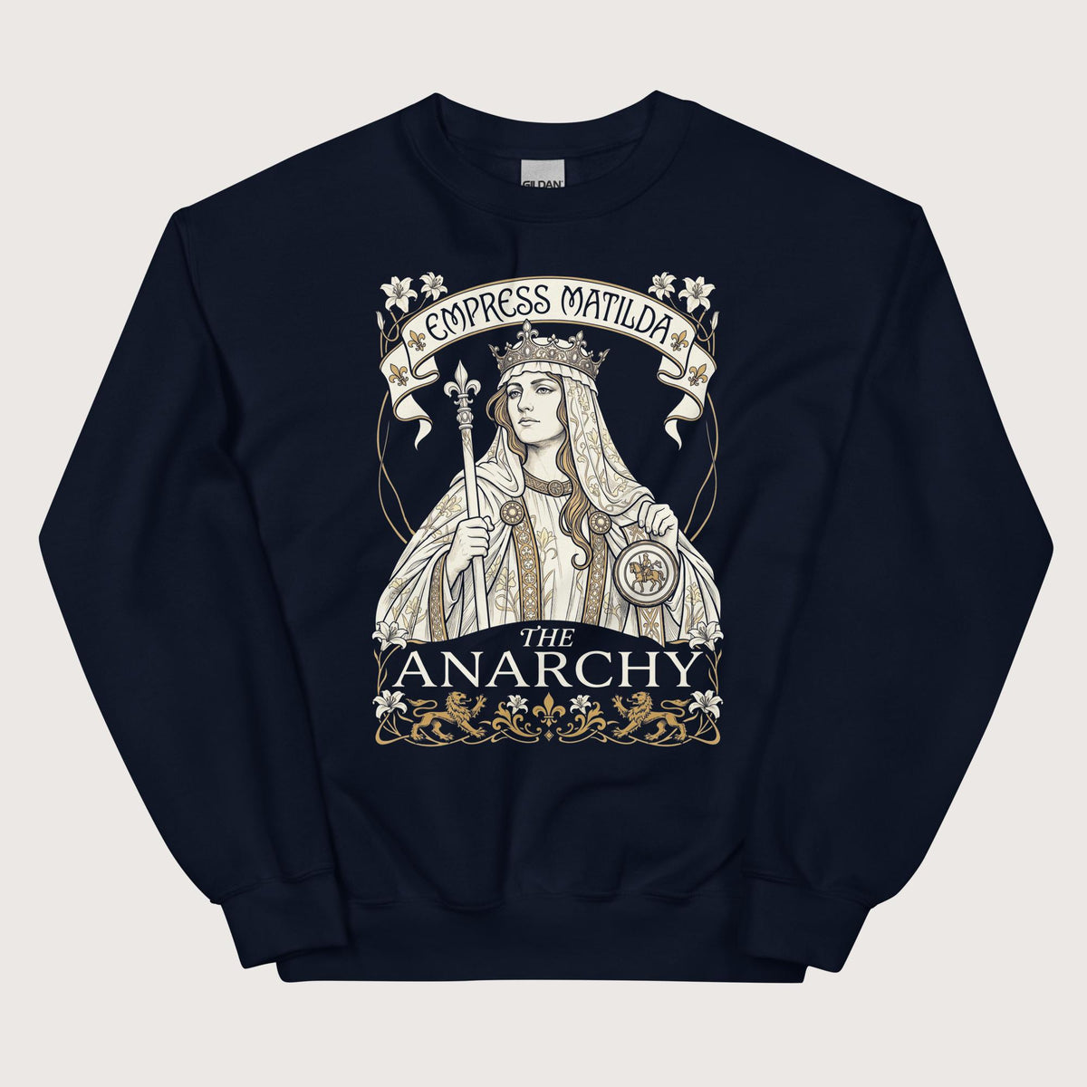 Navy Empress Matilda The Anarchy Sweatshirt - history buff gift by HistoHead