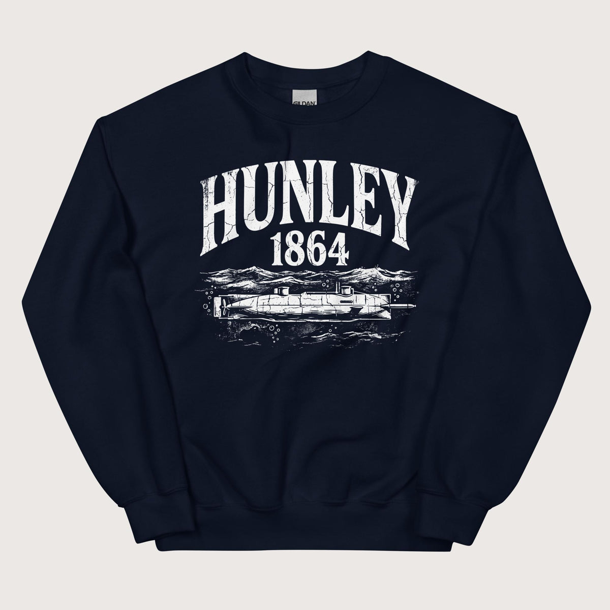 Navy Hunley Submarine Sweatshirt - history buff gift by HistoHead