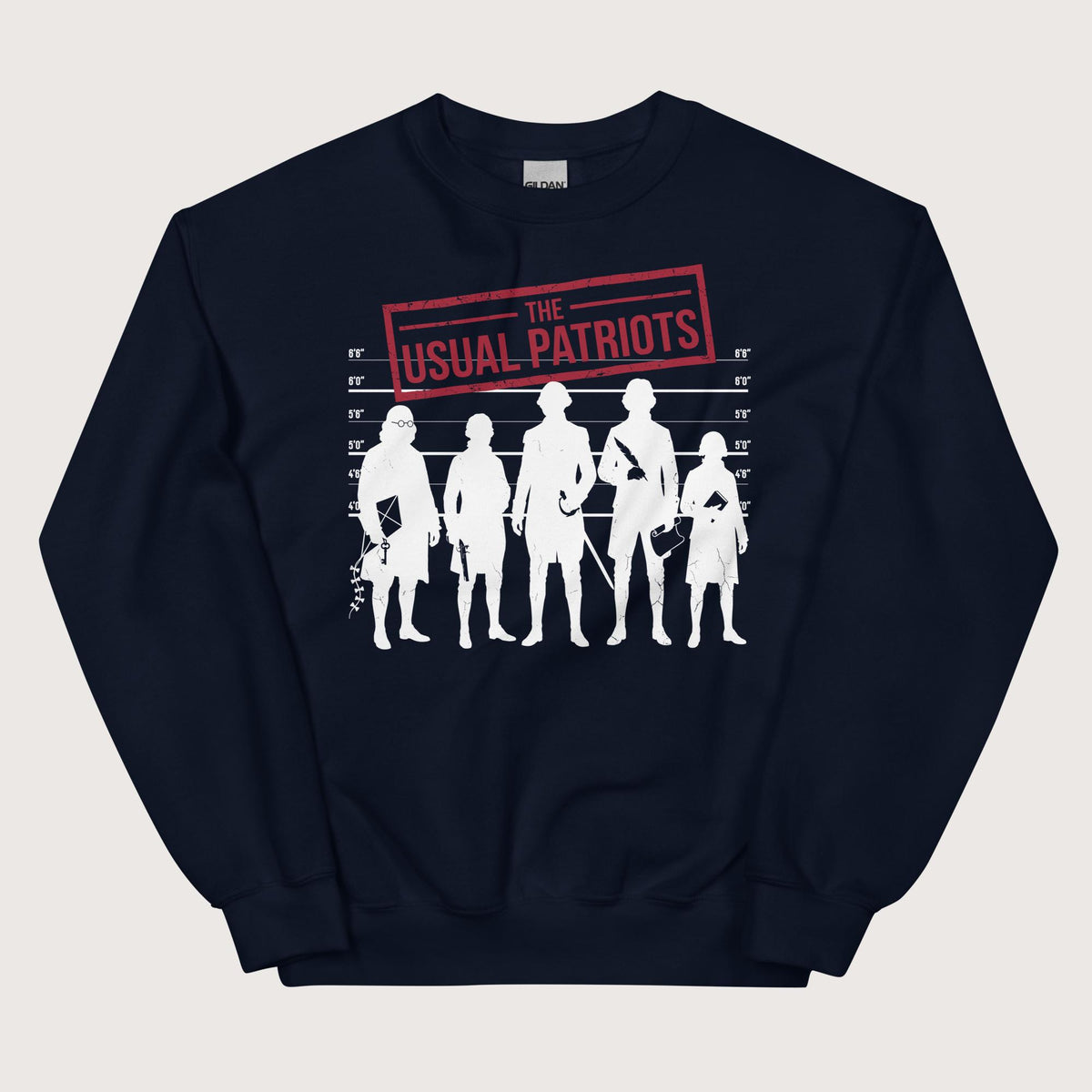 Navy The Usual Patriots Sweatshirt - history buff gift by HistoHead