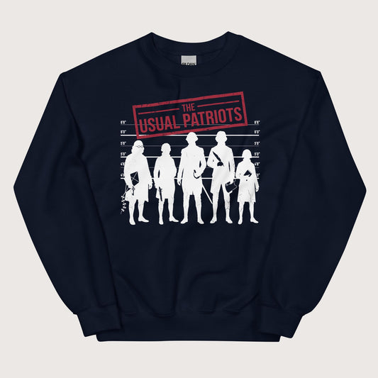 Navy The Usual Patriots Sweatshirt - history buff gift by HistoHead