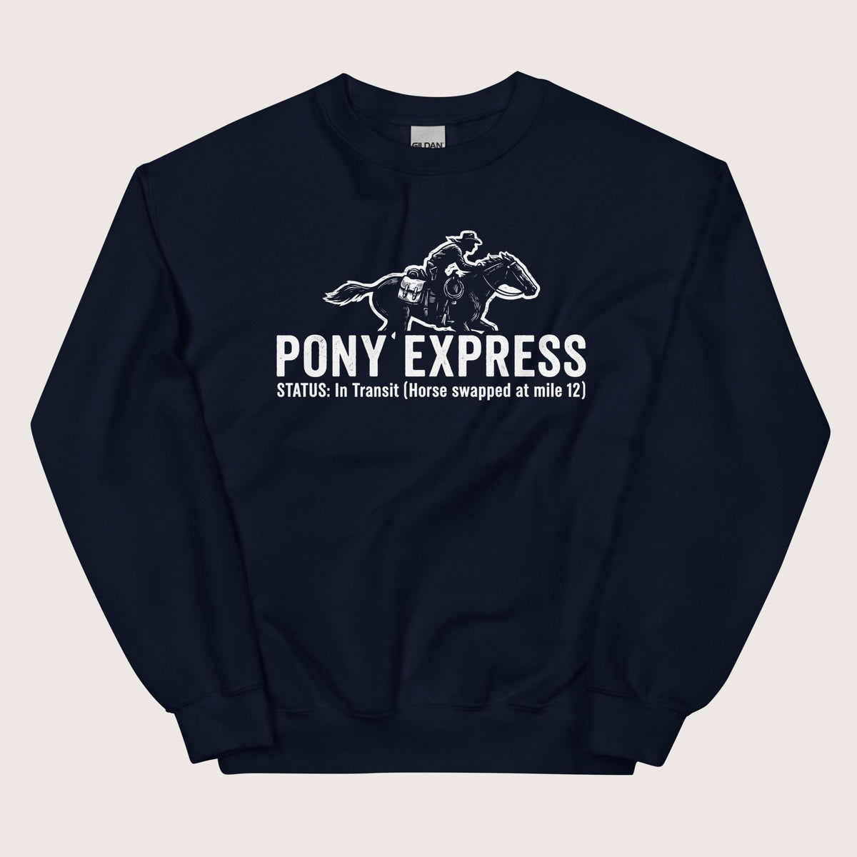 Navy Pony Express Sweatshirt - history buff gift by HistoHead