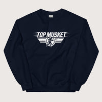 Navy Top Musket Sweatshirt - history buff gift by HistoHead