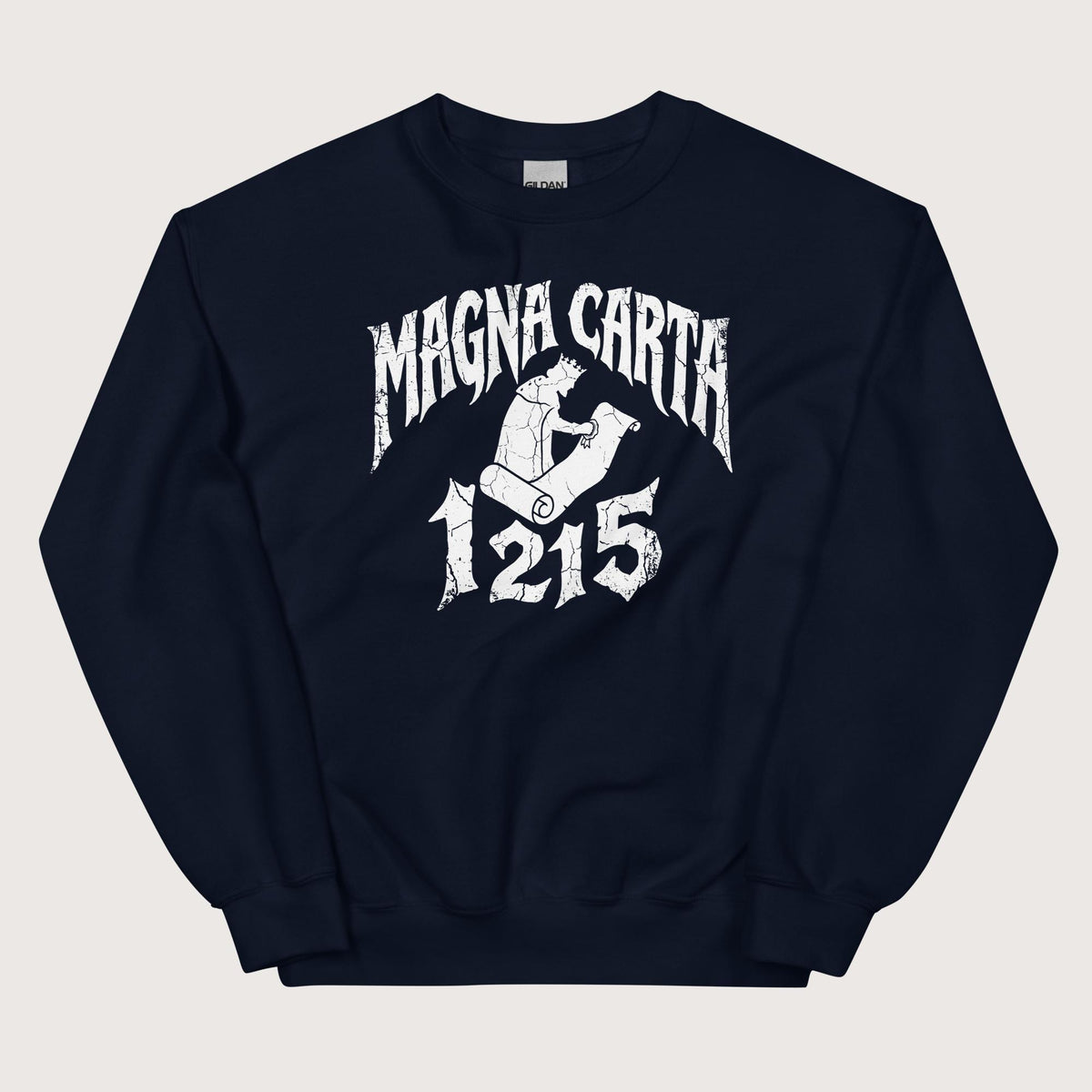 Navy Magna Carta 1215 Sweatshirt - history buff gift by HistoHead