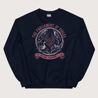 Navy Chaucer Parliament of Foules Valentine Sweatshirt - history buff gift by HistoHead