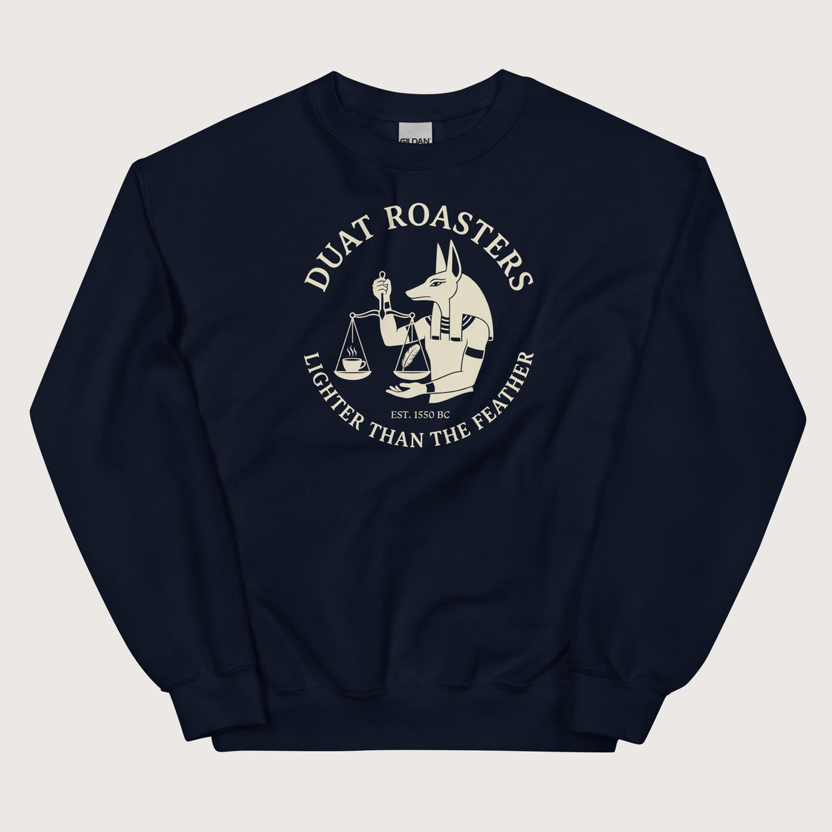 Navy Duat Roasters Sweatshirt - history buff gift by HistoHead
