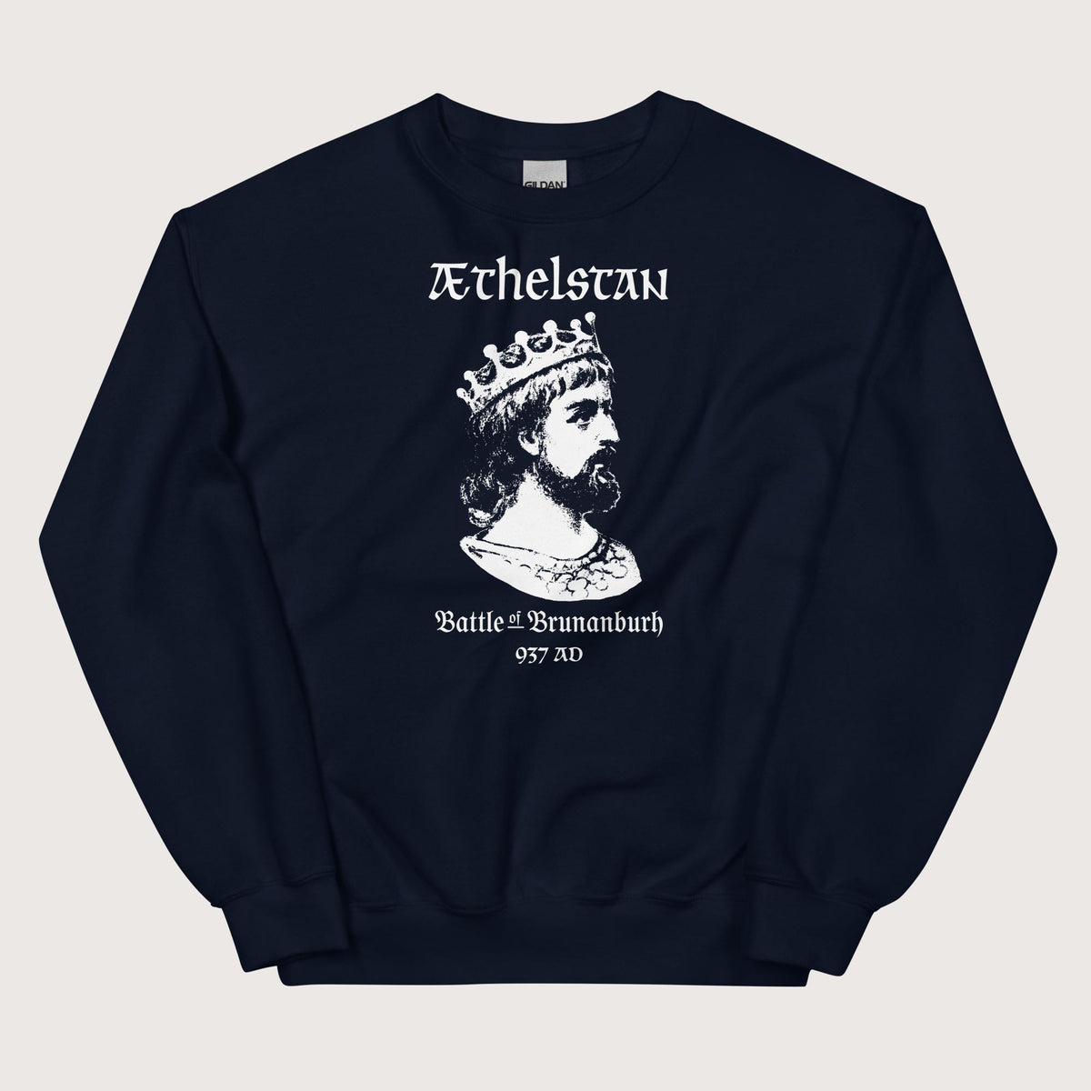 Navy Æthelstan Battle of Brunanburh Sweatshirt - history buff gift by HistoHead