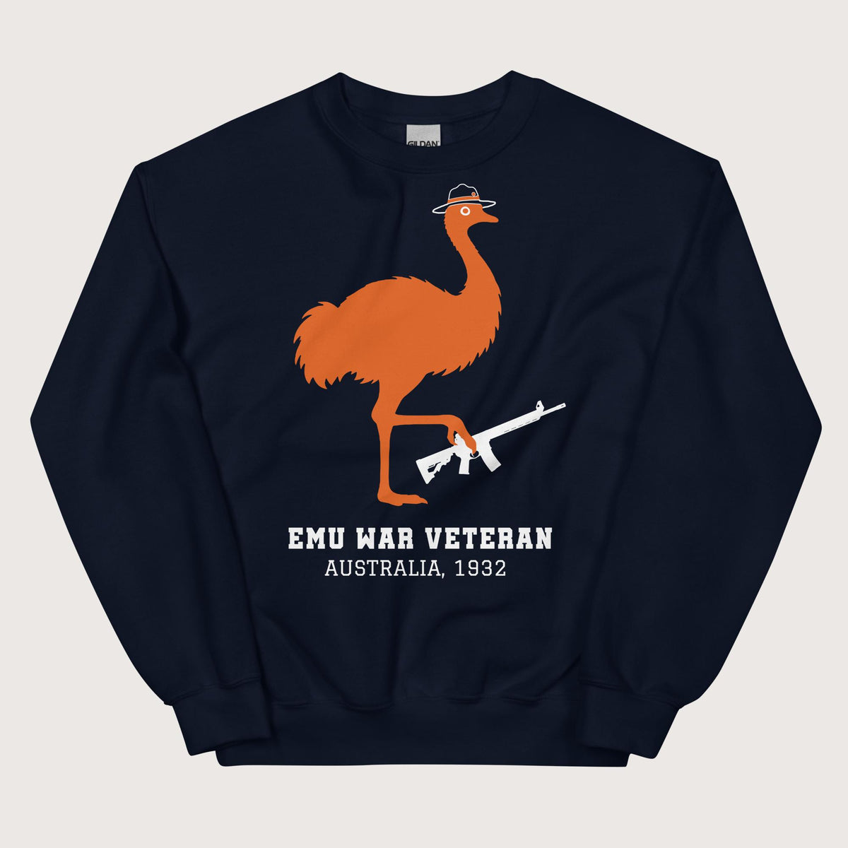 Navy Emu War Veteran Sweatshirt - history buff gift by HistoHead