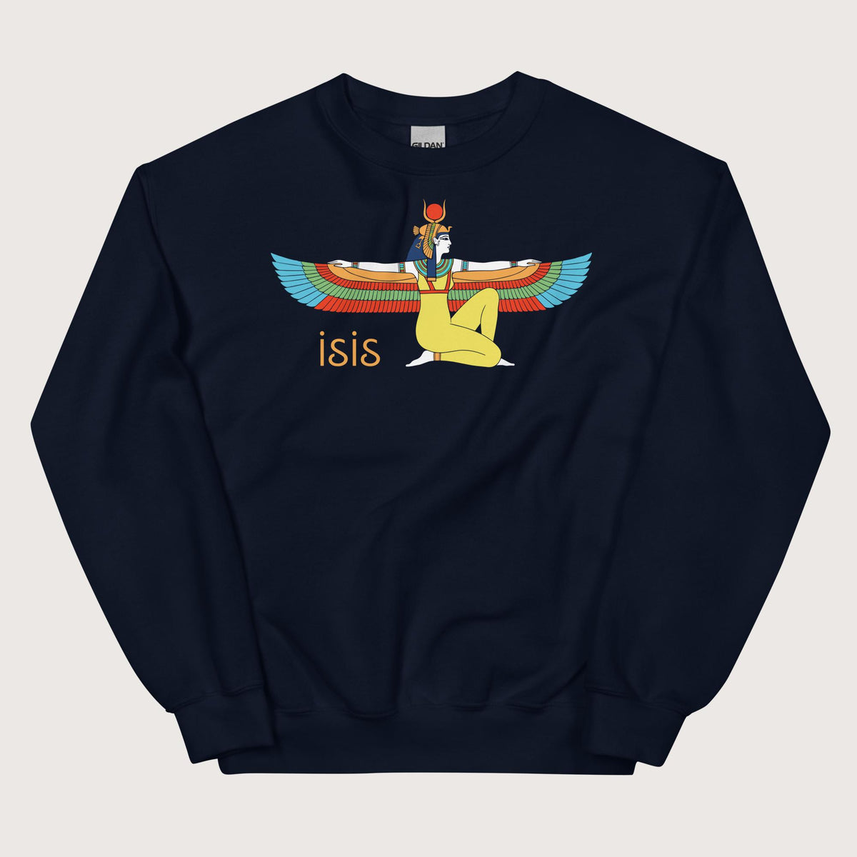 Navy Egyptian Goddess Isis Sweatshirt - history buff gift by HistoHead