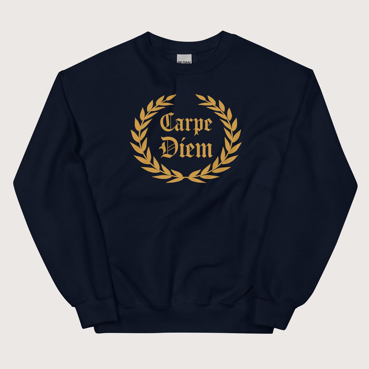 Navy Carpe Diem Sweatshirt - history buff gift by HistoHead