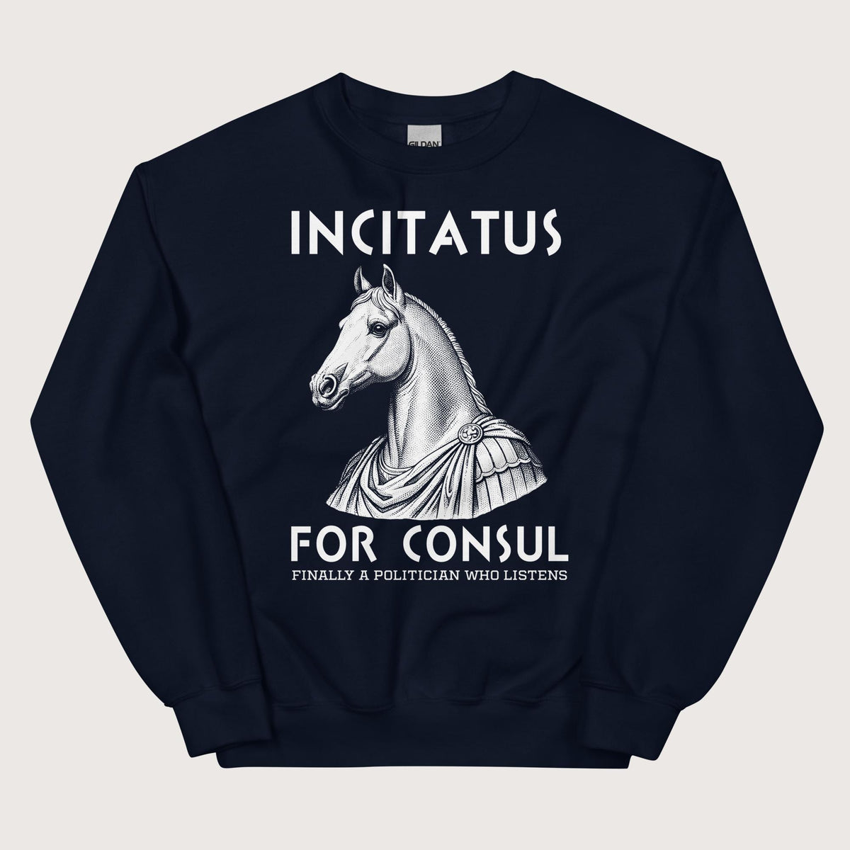 Navy Incitatus For Consul Sweatshirt - history buff gift by HistoHead