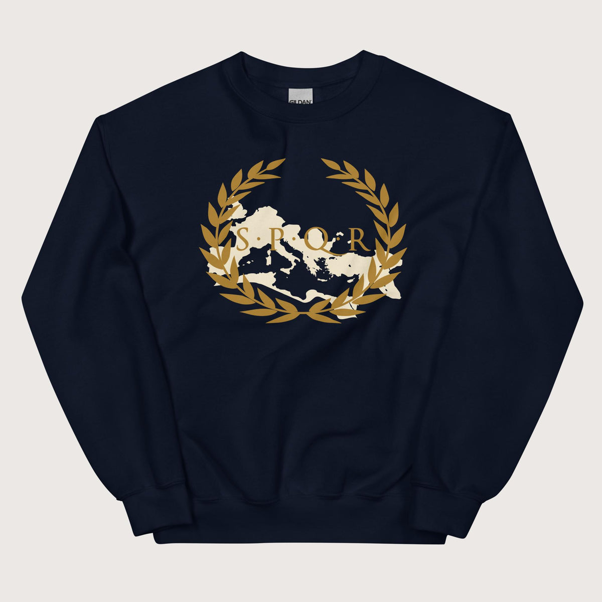 Navy Roman SPQR Banner Sweatshirt - history buff gift by HistoHead