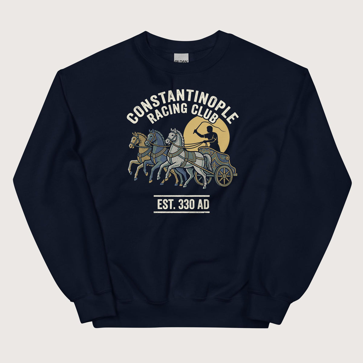 Navy Constantinople Racing Club Sweatshirt - history buff gift by HistoHead