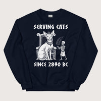 Navy Serving Cats Since 2890 BC Sweatshirt - history buff gift by HistoHead