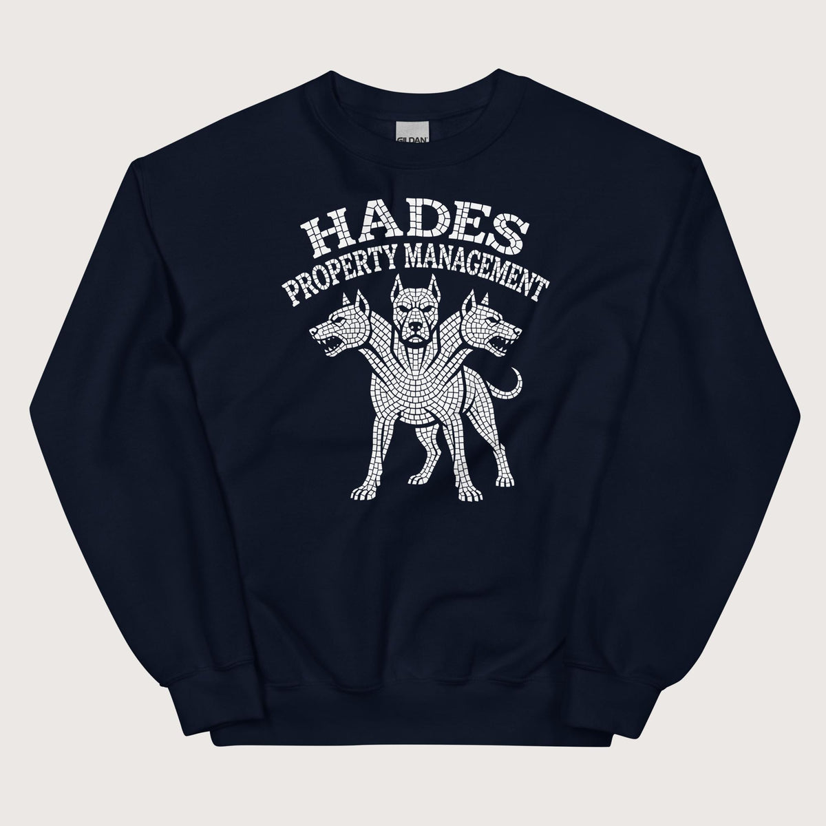 Navy Hades Property Management Sweatshirt - history buff gift by HistoHead