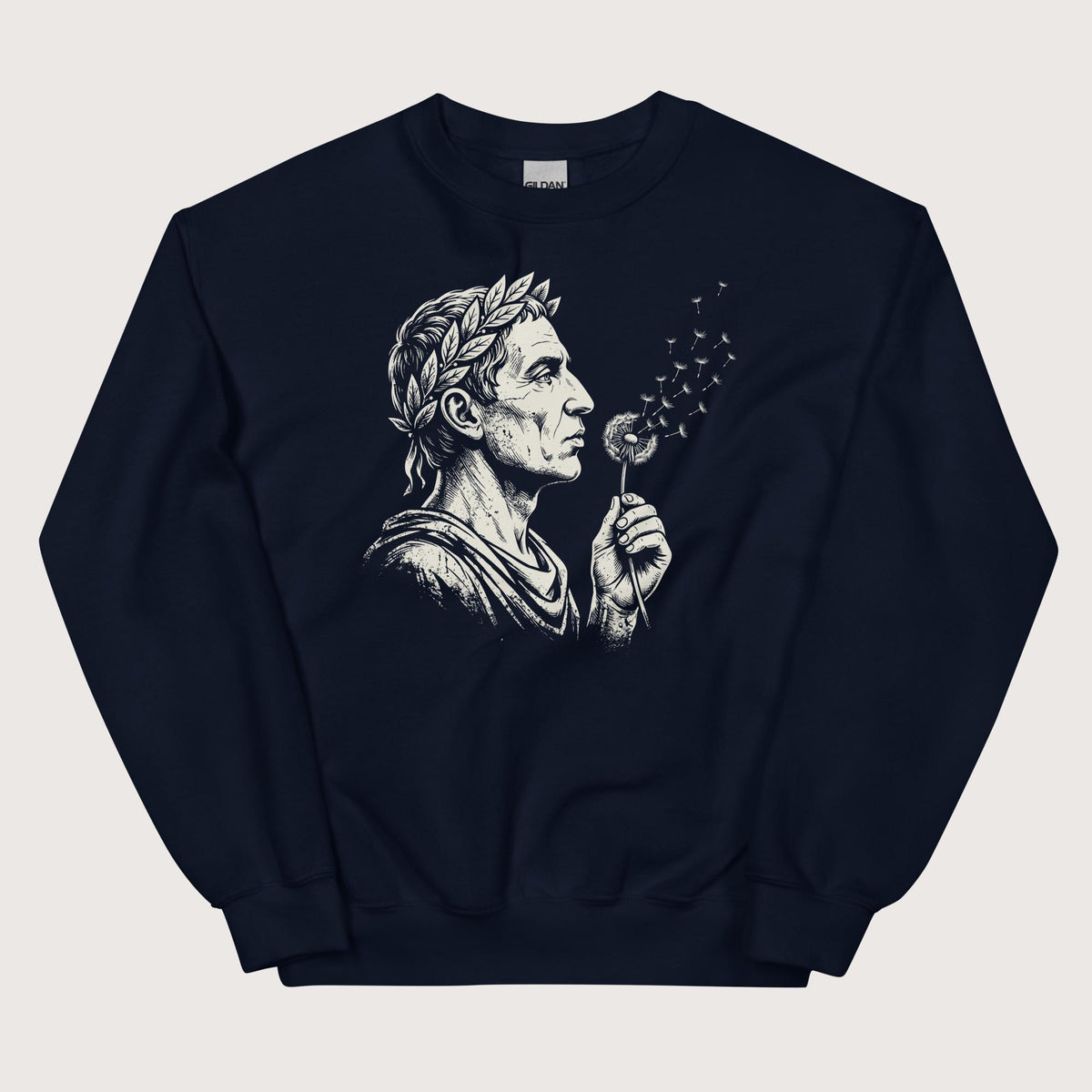 Navy Caesar Blowing Wishes Sweatshirt - history buff gift by HistoHead