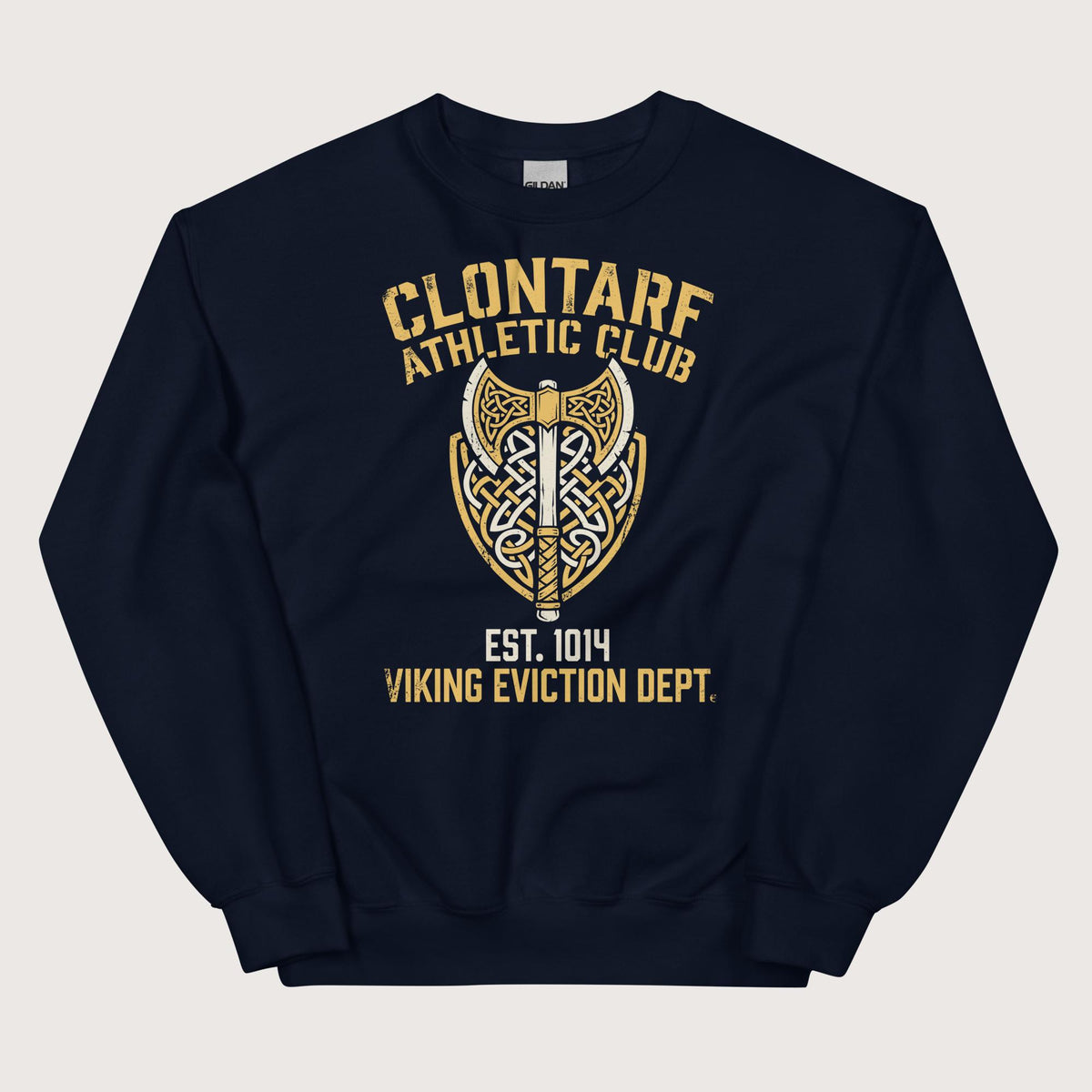 Navy Clontarf Athletic Club Sweatshirt - history buff gift by HistoHead
